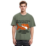 Tokyosol Funny Koi Joke Washed T-Shirt