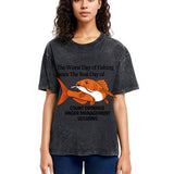 Tokyosol Funny Koi Joke Washed T-Shirt