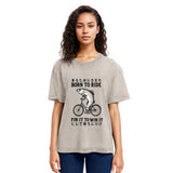 Tokyosol Born To Ride Funny Fish Washed T-Shirt