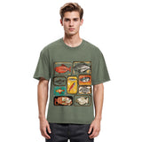 Tokyosol Vintage Canned Fish Washed T-Shirt