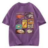 Tokyosol Vintage Canned Fish Washed T-Shirt