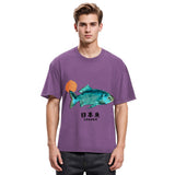 Tokyosol Japanese Fish Vintage Washed T-Shirt