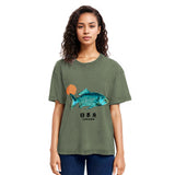 Tokyosol Japanese Fish Vintage Washed T-Shirt