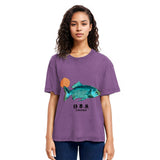 Tokyosol Japanese Fish Vintage Washed T-Shirt