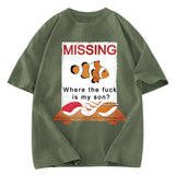 Tokyosol Clownfish Sushi Washed T-Shirt