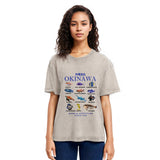 Tokyosol Okinawa Islands Fish Washed T-Shirt