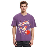 Tokyosol Japanese Auspicious Carp Washed T-Shirt