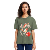 Tokyosol Japanese Auspicious Carp Washed T-Shirt