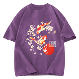 Tokyosol Japanese Auspicious Carp Washed T-Shirt