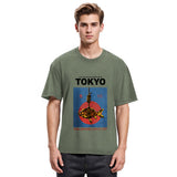 Tokyosol Retro Tokyo Fish Washed T-Shirt