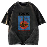 Tokyosol Retro Tokyo Fish Washed T-Shirt