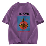 Tokyosol Retro Tokyo Fish Washed T-Shirt