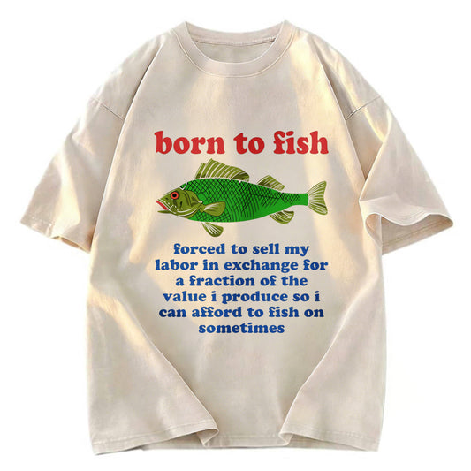 Tokyosol Born To Fish Washed T-Shirt