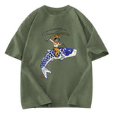 Tokyosol Cowboy Mouse Ride Fish Washed T-Shirt
