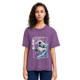 Tokyosol Ukiyoe Waves And Fish Washed T-Shirt