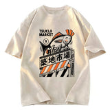 Tokyosol Tsukiji Market Manga Washed T-Shirt