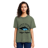 Tokyosol Tsukiji Fish Market Blue Fish Washed T-Shirt