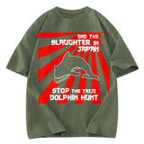 Tokyosol Protest The Taiji Dolphin Hunt Washed T-Shirt