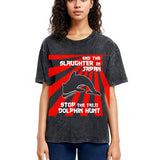Tokyosol Protest The Taiji Dolphin Hunt Washed T-Shirt