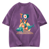 Tokyosol Japanese Tokyo Tuna Washed T-Shirt