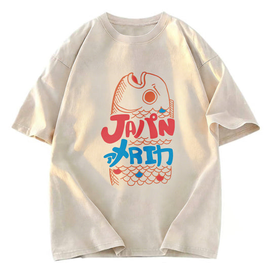 Tokyosol Japanese Fish Washed T-Shirt