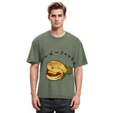 Tokyosol Hamburger Fish Japanese Washed T-Shirt