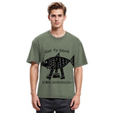 Tokyosol Fishman Had To Work Washed T-Shirt