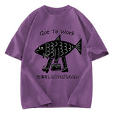 Tokyosol Fishman Had To Work Washed T-Shirt