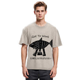 Tokyosol Fishman Had To Work Washed T-Shirt