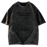Tokyosol Goose Is Getting Ready To Cause Trouble Washed T-Shirt