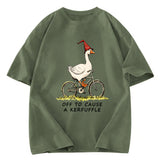 Tokyosol Stupid Goose Riding A Bicycle Classic T-Shirt