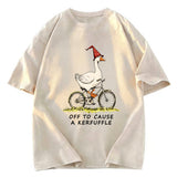 Tokyosol Stupid Goose Riding A Bicycle Classic T-Shirt
