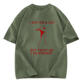 Tokyosol Silly Goose Understands Everything Washed T-Shirt