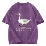 Tokyosol Running Stupid Goose Washed Crop T-Shirt