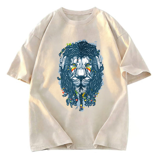 Tokyosol Hip Hop Lion Washed T-Shirt