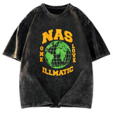 Tokyosol NAS ONE LOVE ILLMATIC Washed T-Shirt