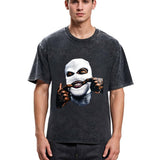 Tokyosol Funny Gangster Gangsta Hip Hop Washed T-Shirt