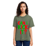 Tokyosol Can I Kick it Novelty Washed T-Shirt