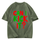 Tokyosol Can I Kick it Novelty Washed T-Shirt