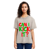 Tokyosol Can I Kick it Novelty Washed T-Shirt