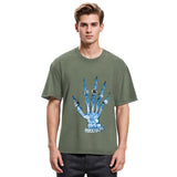 Tokyosol Diamond Xray Hip Hop Hand Washed T-Shirt