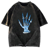 Tokyosol Diamond Xray Hip Hop Hand Washed T-Shirt