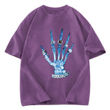 Tokyosol Diamond Xray Hip Hop Hand Washed T-Shirt