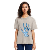Tokyosol Diamond Xray Hip Hop Hand Washed T-Shirt