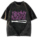 Tokyosol Logo Naughty By Nature Hiphop Washed T-Shirt