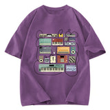 Tokyosol Electronic Musician Synthesizer and Drum Machine Dj Washed T-Shirt