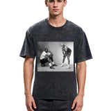 Tokyosol Air & Mars Black & White Washed T-Shirt