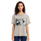 Tokyosol Air & Mars Black & White Washed T-Shirt