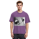 Tokyosol Air & Mars Black & White Washed T-Shirt