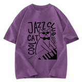 Tokyosol Jazz Cat Club Washed T-Shirt